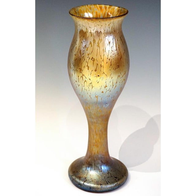 Large Art Nouveau Candia Papillon Vase by Johann Lötz Witwe, Bohemia, Austria, 1898 For Sale - Image 3 of 8