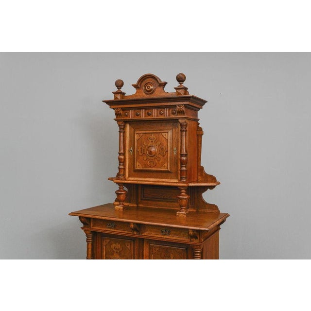 Gründerzeit Cupboard in Oak, 1800s For Sale - Image 17 of 18