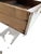 Antique Hand Painted Mahogany Farmhouse Style Oval Spool Bobbin Leg One Drawer Two Tier Side Table For Sale - Image 6 of 8