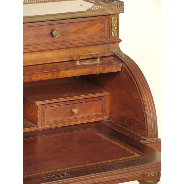 1900 - 1909 Louis XVI Style Cylinder Desk For Sale - Image 5 of 10