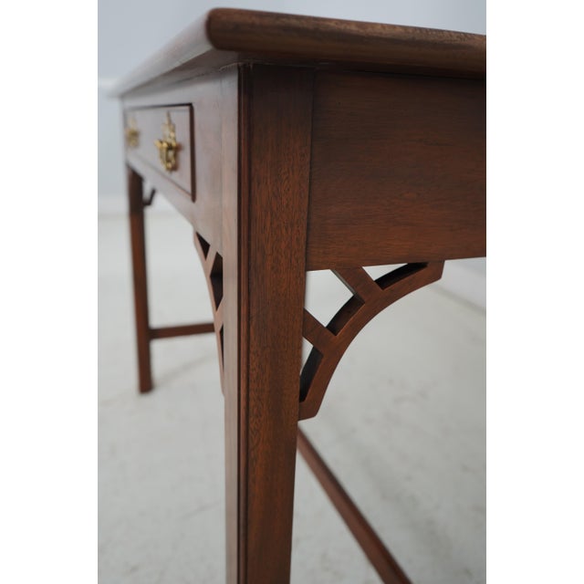 Brown Kittinger Colonial Williamsburg 1 Drawer Mahogany Desk For Sale - Image 8 of 12