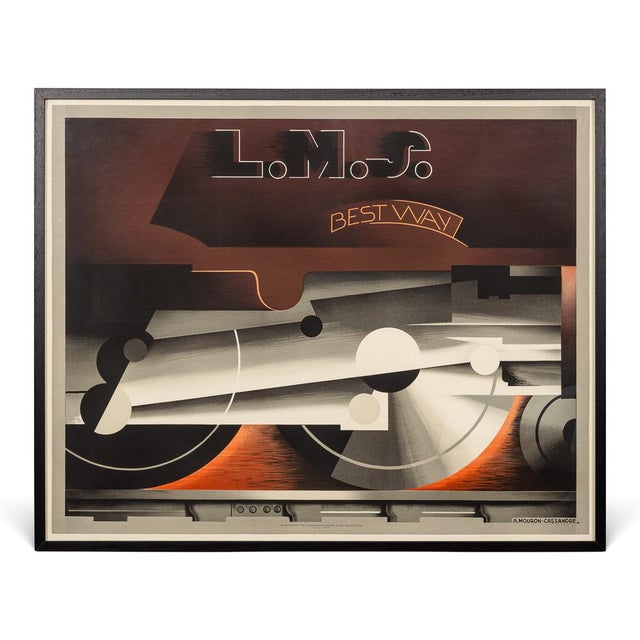 French LMS Best Way Poster by Henri Mouron Adagp, Paris, 1928 For Sale - Image 16 of 16