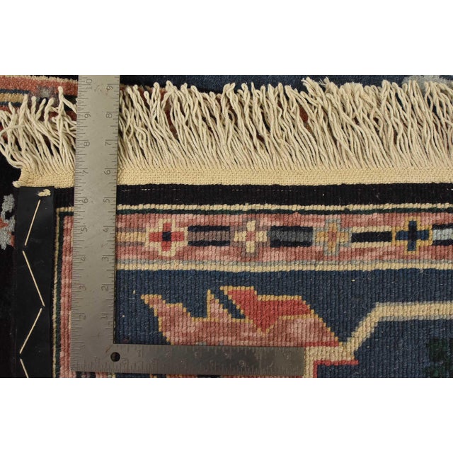 Heriz Rug 5’10” X 8’9” Black Wool Vintage Traditional Hand-Knotted Carpet For Sale - Image 15 of 15