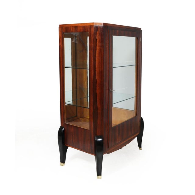Art Deco French Display Cabinet in Rosewood, 1930s For Sale - Image 16 of 16