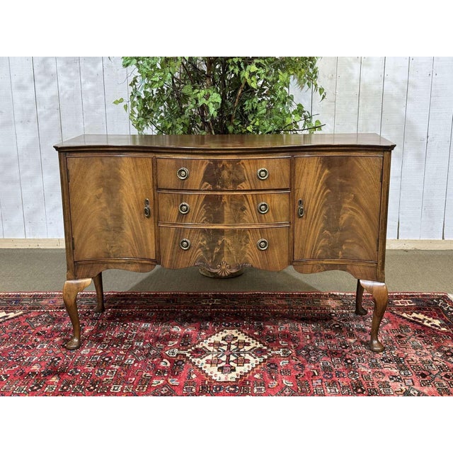 English Chippendale Mahogany Sideboard, 1930s For Sale - Image 17 of 17