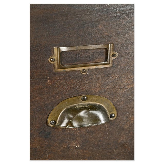 Wood Storage Column with 4 Drawers For Sale - Image 4 of 7