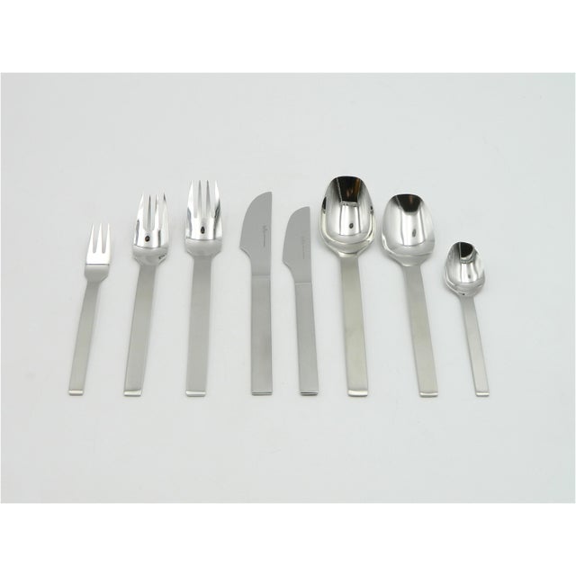 Stainless Steel Cutlery Set for 6 People by Rosenthal, Model Titan, 1960s, Set of 48 For Sale - Image 16 of 16