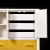 Wood Space Age Broyhill Chapter One Yellow and White Gentlemen's Chest Dresser For Sale - Image 7 of 14