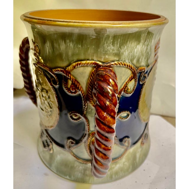 Early 20th Century Royal Doulton Lord Nelson Memorial Large Stoneware Loving Cup Centerpiece For Sale - Image 6 of 12