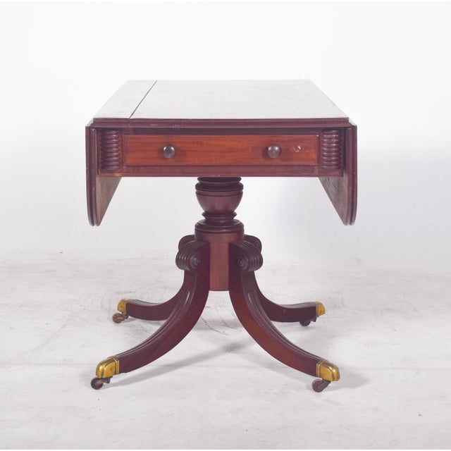 European Flip Flap Side Table For Sale - Image 12 of 12