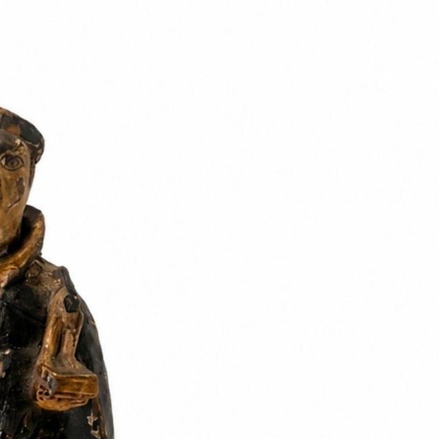 Sacred Art Saint Anthony Figurine, 1700s For Sale - Image 4 of 6