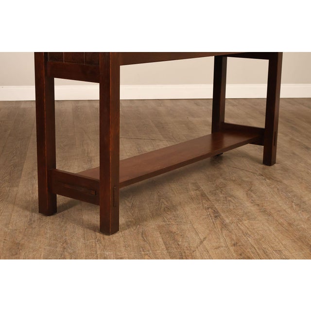 Stickley Mission Collection Oak Console Table Server For Sale - Image 11 of 18