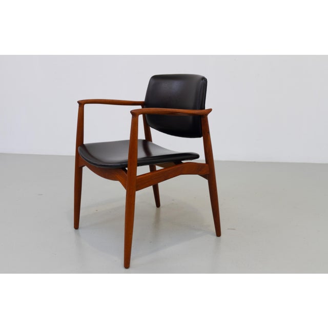 1960s Danish Teak Captains Chair by Erik Buch for Ørum, 1960s For Sale - Image 5 of 18