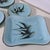 Antique French Turquoise Earthenware Dessert Set, 1890s, Set of 12 For Sale - Image 6 of 18