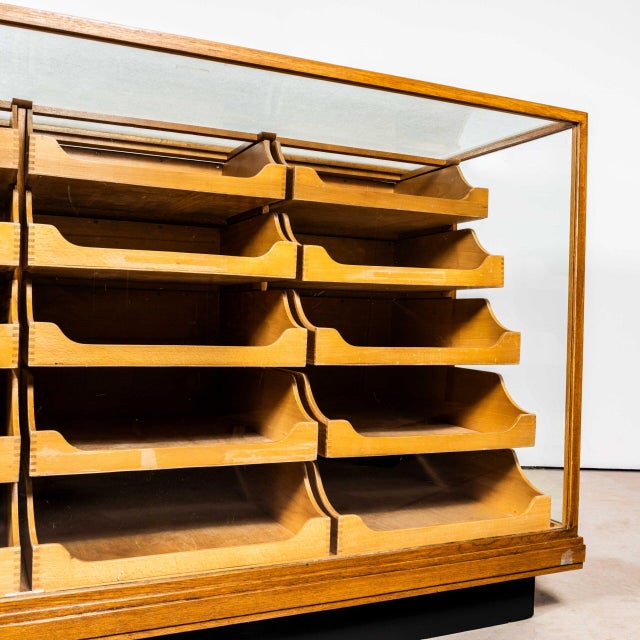 English Oak Haberdashery Cabinet, 1950s For Sale - Image 9 of 13