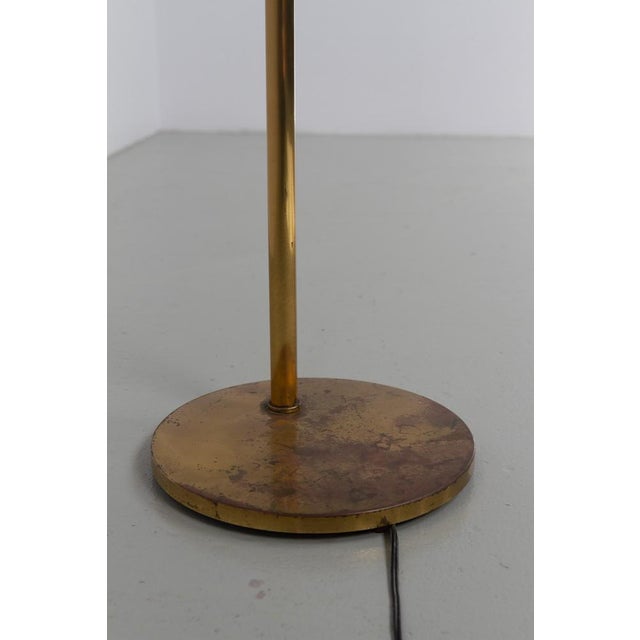 Scandinavian Art Deco Floor Lamp in Brass and Glass, 1920s For Sale - Image 15 of 18