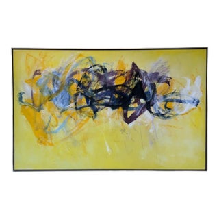 Cleve Gray (1918–2004) "Suntrack" Acrylic on Canvas 1987 For Sale