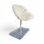 White Natural White Mushroom Coral Specimen on Glass Block For Sale - Image 8 of 12