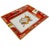A Hermes style vintage French porcelain ashtray by Medard de Noblat Limoges from the Amadeus line. The central well...