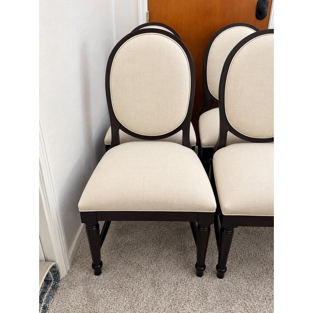 Restoration Hardware 4 Vintage Restoration Hardware Dining Chairs For Sale - Image 4 of 12