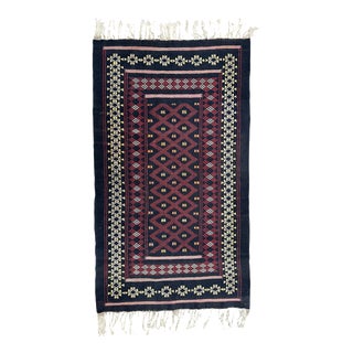 Vintage Moroccan Berber Tribal Kilim, 1950s For Sale