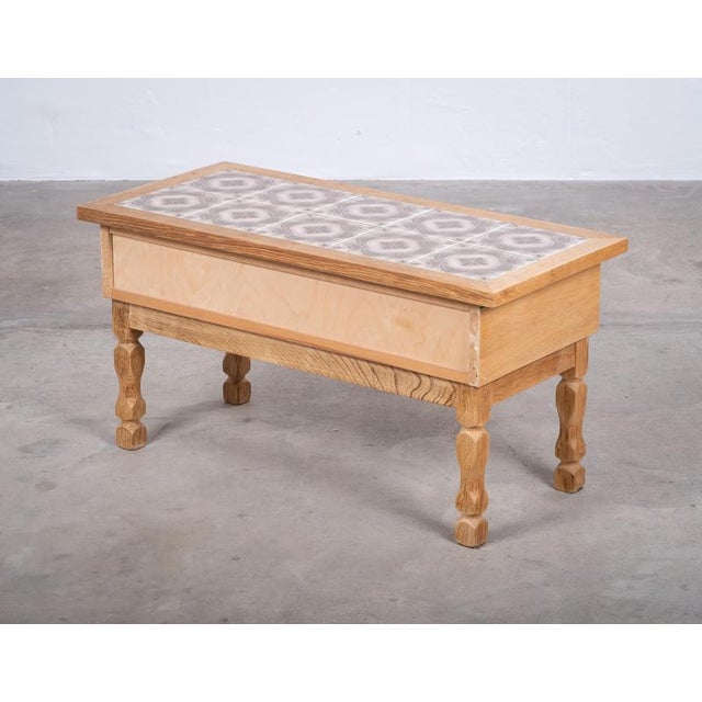 Oak Hall Piece with Tiles by Henning Kjærnulf, Denmark, 1960s For Sale - Image 10 of 11