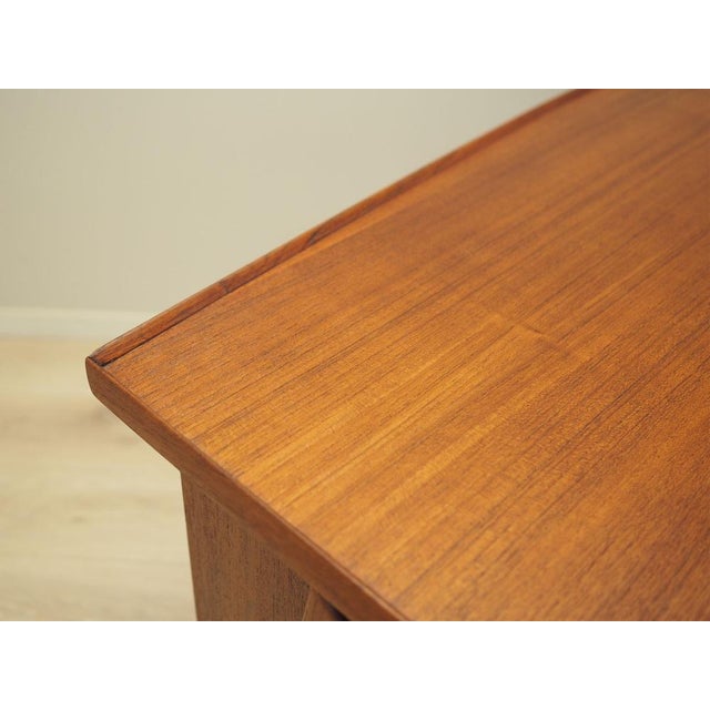 Orange Danish Teak Desk, 1970s For Sale - Image 8 of 17