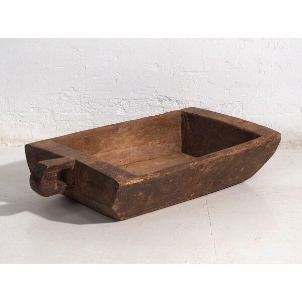 Antique Carved Wooden Trough For Sale - Image 6 of 7