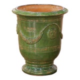 French Handmade Terracotta Anduze Planter by La Madeleine For Sale