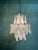 Mazzega Murano Mazzega Murano Clear & White Petal Chandelier, Italy 1960's For Sale - Image 4 of 7