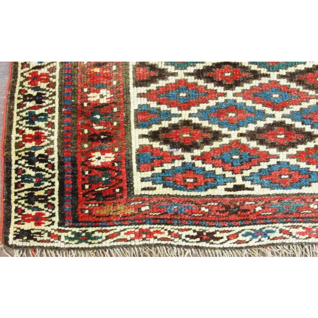 Early 20th Century Antique Northwest, Kurdish Rug,,3'2" X 6'6" For Sale - Image 5 of 10