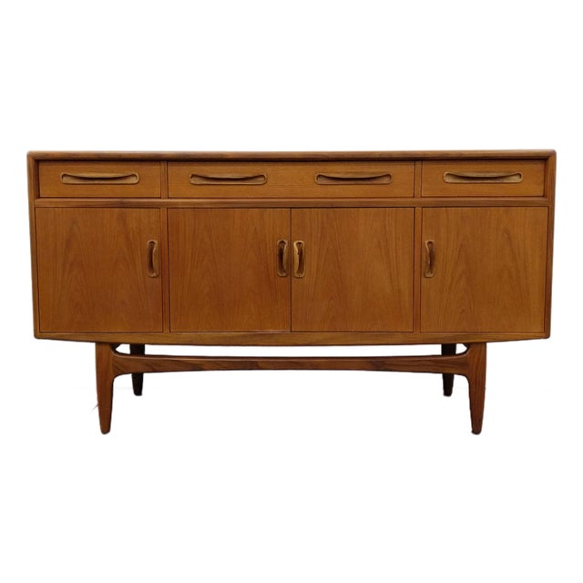 Vintage Mid Century Modern Teak Credenza by G Plan For Sale