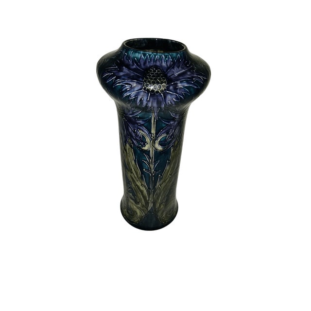 Art Nouveau Thistle Vase by George Cartlidge for Hancock and Sons For Sale - Image 4 of 6