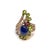 Bochic "Orient" Vintage Blue Sapphire&Multi Gem Cocktail Ring 18K Gold & Silver For Sale - Image 13 of 18