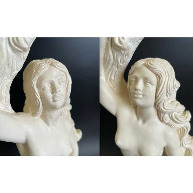 Vintage Neoclassical Nude Standing Aphrodite Plaster Sculpture For Sale - Image 9 of 13