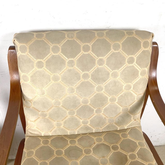 Pair of Vintage 1970s Bentwood Lounge Armchairs — Mid-Century Modern, Thonet Style For Sale - Image 12 of 18