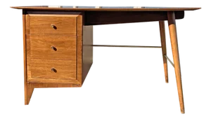 Vintage Mid Century Modern Designer Desk in Paul McCobb Style