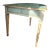 Mid 20th Century Neoclassical Louis XVI Style Demilune Console Table With Faux Marble Top For Sale