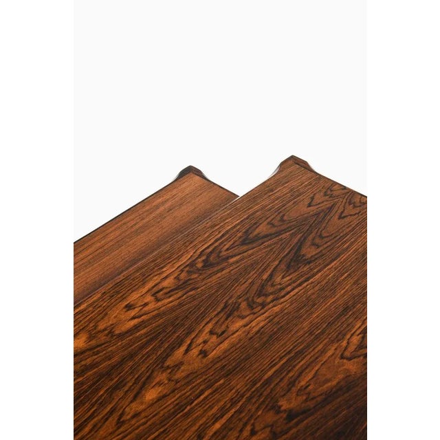 Vintage Side Tables in Rosewood, 1960s, Set of 3 For Sale - Image 4 of 7