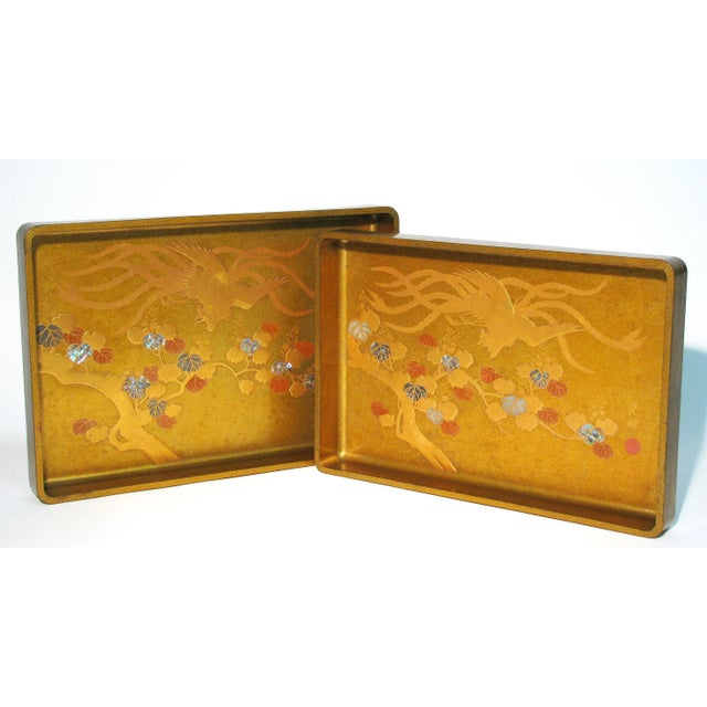 Japanese Meji Lacquer Stacking Display Trays, 19th Century For Sale - Image 11 of 11
