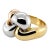 Italian 18k Tri-Gold Ring, Size 7 For Sale