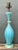 Aqua Vintage Italian Murano Glass Lamp For Sale - Image 8 of 12