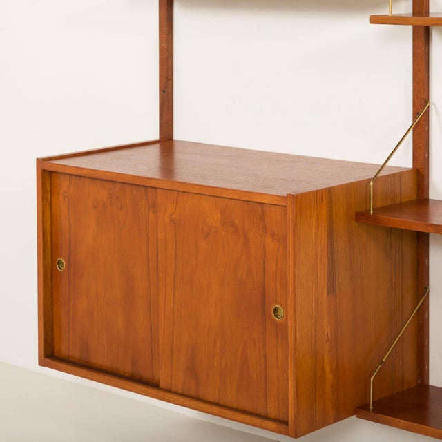 PS System Teak Wall Unit by Preben Sorensen for Randers Møbelfabrik, Denmark, 1960s For Sale - Image 11 of 14