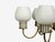 Cream 1960s Danish Modern, Chandelier, Brass, String, Glass For Sale - Image 8 of 13