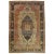 Late 19th Century Antique Persian Mohtasham Kashan Rug, Handmade Oriental Rug, Ivory, Navy, Rust For Sale - Image 5 of 5