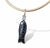Perfect Black Onyx Poisson Pendant With Spinel & Diamond For Sale In New York - Image 6 of 7