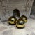 1960s Me1960s Mexico Three Gold Globes Gazing Ball Spheres in Mercury Glass For Sale - Image 5 of 10