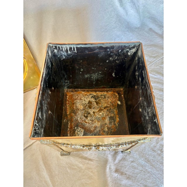 Early 20th Century English Brass Fireplace Box For Sale - Image 12 of 12