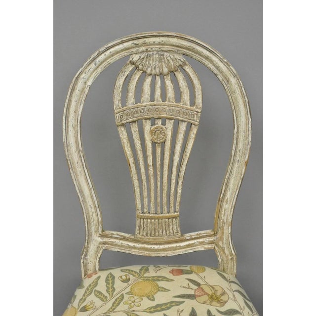 Vintage French Louis XVI Montgolfier Hot Air Balloon Dining Chairs - Set of 6 For Sale - Image 4 of 12