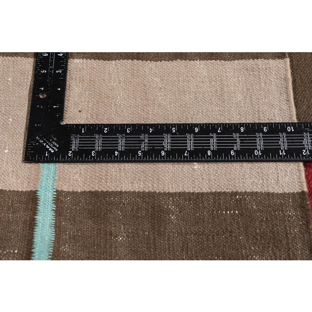 Taupe Ulla Schumacher Vintage Swedish Rollakan Rug, 05'08 X 07'05 For Sale - Image 8 of 11